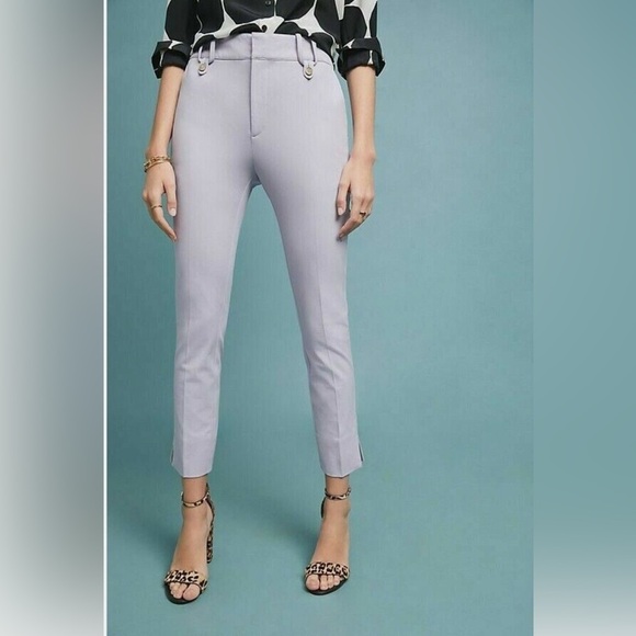 Anthropologie Pants - Anthropologie‎ The Essential Slim Trousers Size 2 Light Purple Lilac